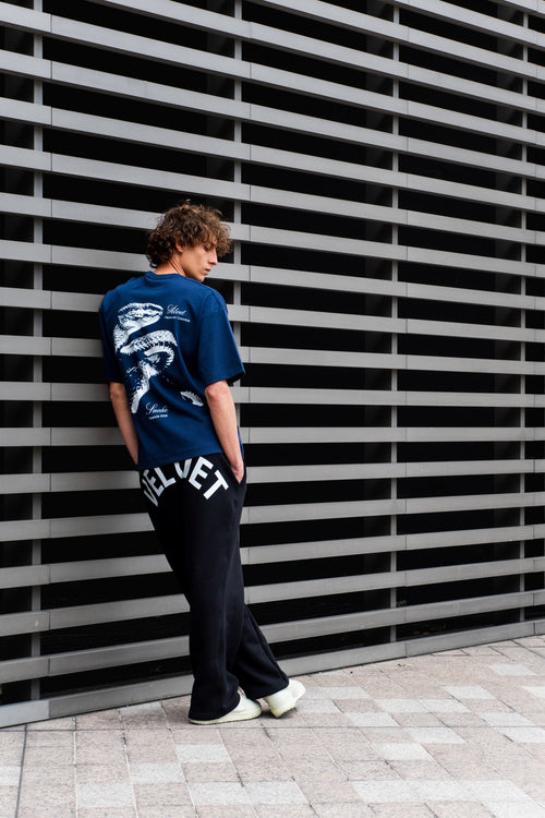 Camiseta Azul Oversize